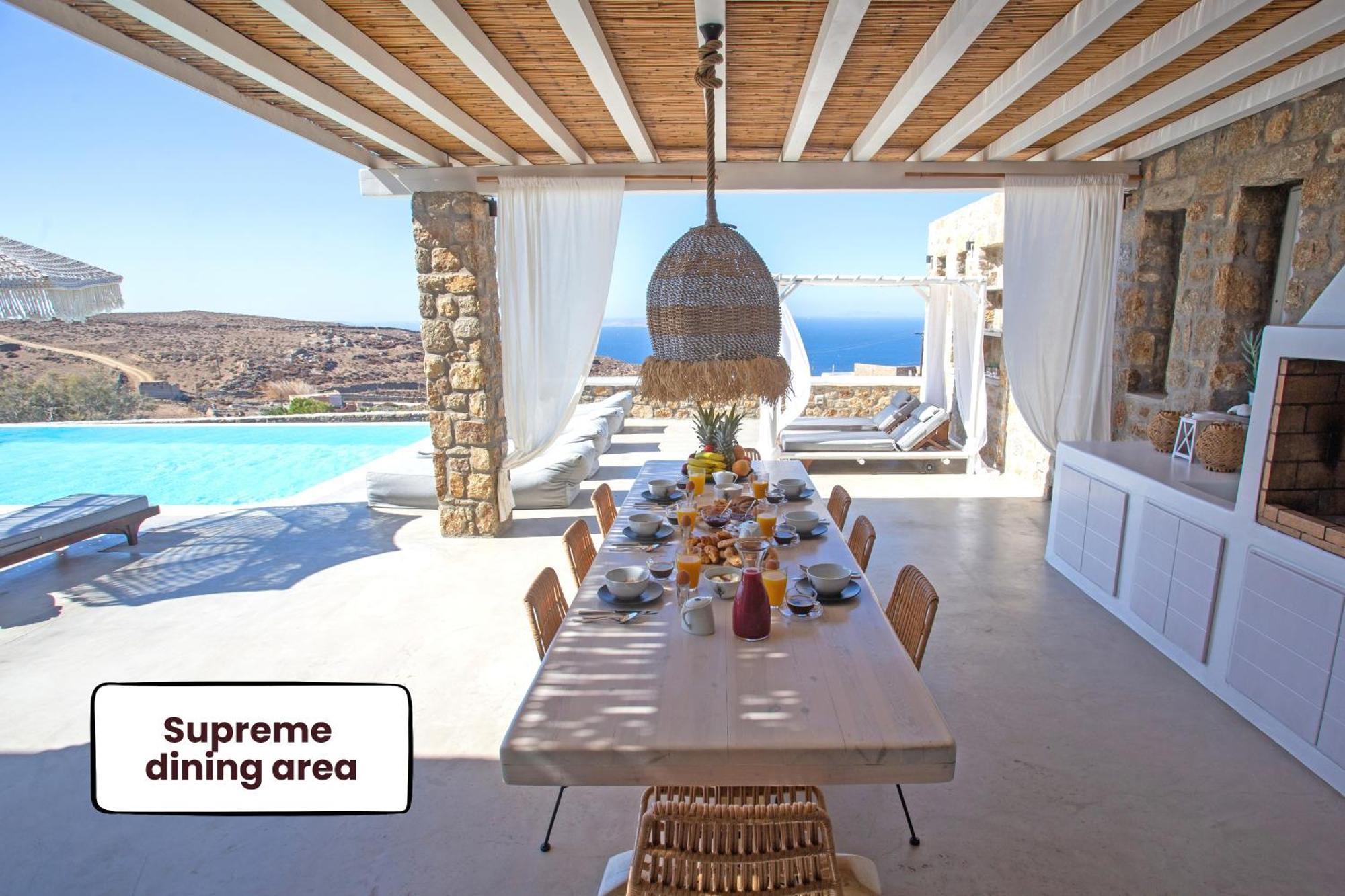 Fanari  Villa Panamera Mykonos, Private Heaven, Supreme View! מראה חיצוני תמונה